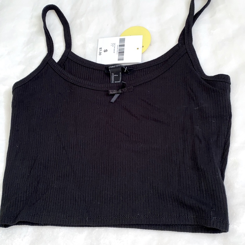 Black crop top
